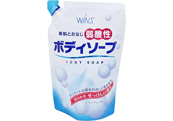 Nihon Detergent Крем-мыло для тела Wins с коллагеном и лауриновой кислотой аромат мыла 400 мл