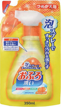 822597 ND Чистящая спрей-пена для ванны "Foam spray Bathing wash" (с антибактериальным эффектом и апельсиновым маслом) МУ 350мл/24