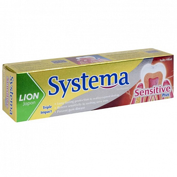 Lion Зубная паста Systema Plus для чувствительных зубов, 100 г